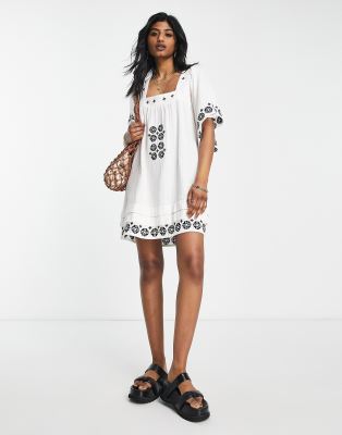 shona joy knot dress oyster