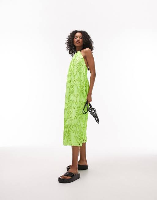 Zara lime green outlet dress