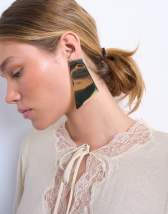 Topshop Emmey statement stud earrings in gold