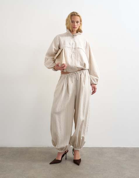 Topshop - Ensemble à rayures - Ivoire - view 1