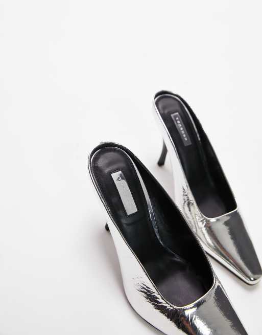 Topshop hot sale silver shoes