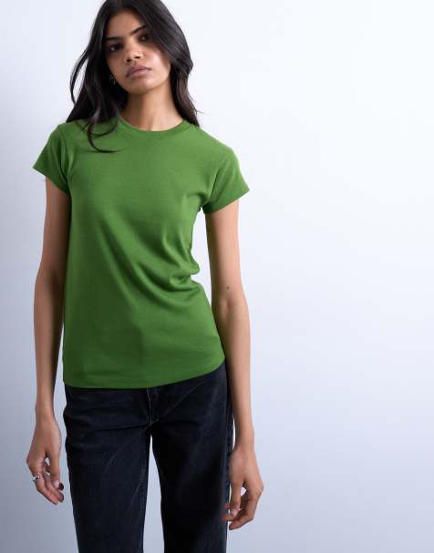 Topshop - Everyday - Maglietta verde oliva - view 1