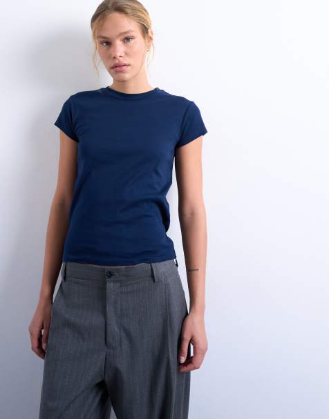 Topshop - Everyday - T-shirt blu navy - view 1