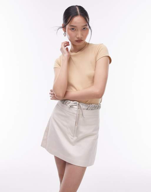 Topshop - Everyday - T-shirt colore neutro 