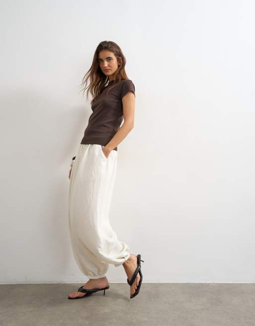 Topshop - Everyday - T-shirt in chocoladebruin, 4 van 4