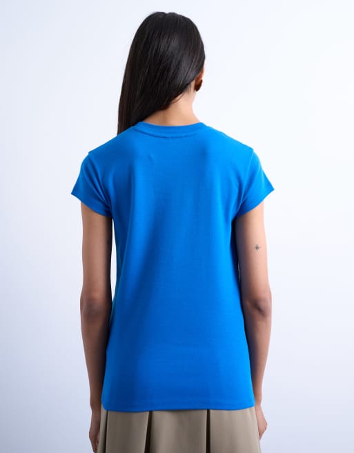 Topshop - Everyday - T-shirt in kobaltblauw, 4 van 4