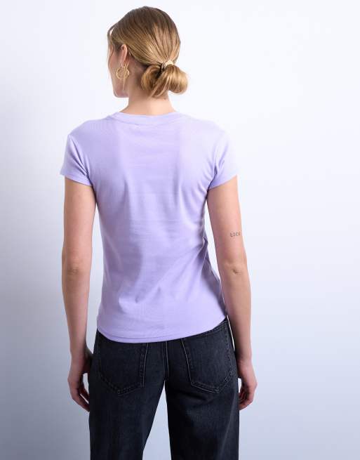 Topshop - Everyday - T-shirt in lila, 4 van 4