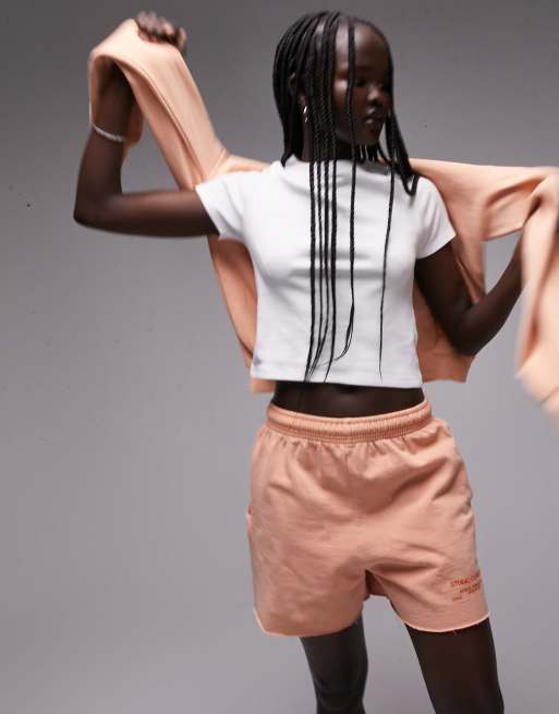 Topshop - Everyday - T-shirt taglio corto e stretto bianca 