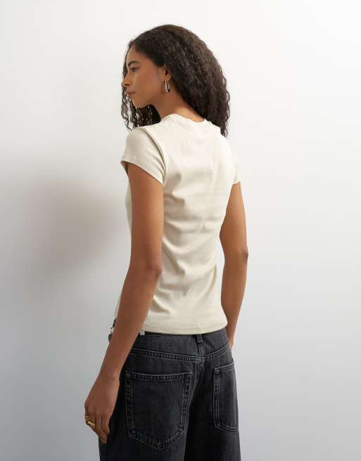 Topshop - Everyday - T-shirt - Taupe, 3 de 4