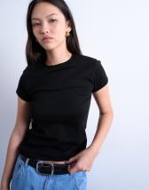 Topshop everyday tee in black