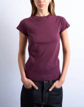 Topshop everyday tee in burgundy