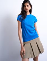 Topshop everyday tee in cobalt blue