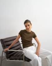 Topshop everyday tee in dark chocolate