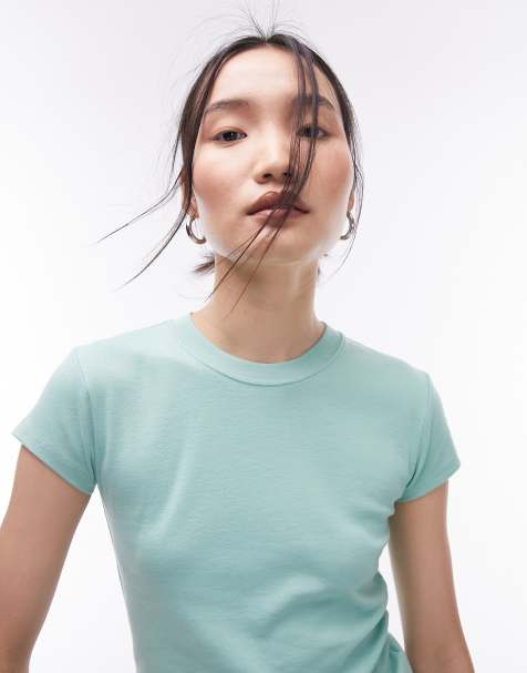Topshop everyday tee in green  - view 1