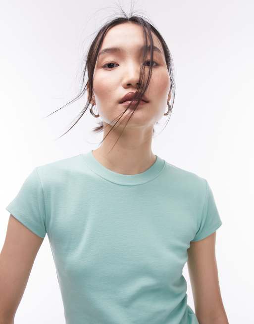 Topshop everyday tee in green 