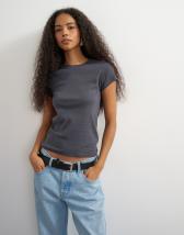 Topshop everyday tee in slate