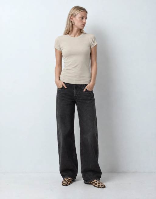 Topshop everyday tee in stone, 6 of 9