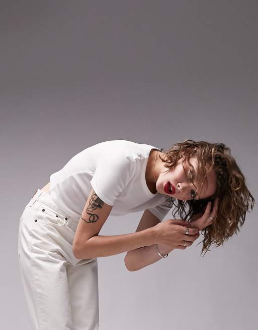 Topshop everyday tee in white