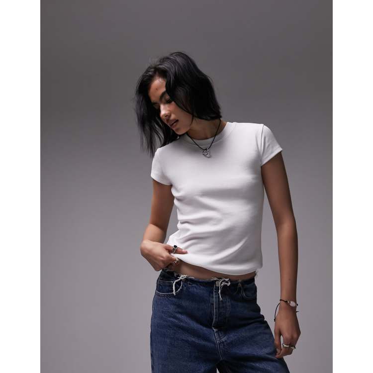 Topshop everyday tee in white | ASOS