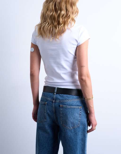 Topshop everyday tee in white