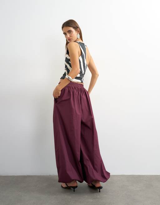 Topshop extreem ballonbroek in fig, 4 van 5