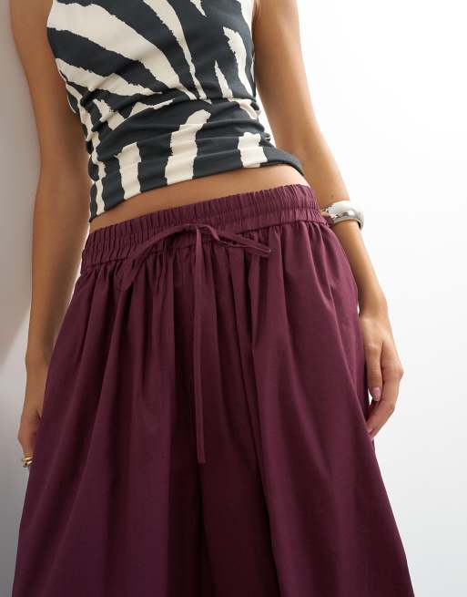 Topshop extreme balloon pants in fig, 3 of 5