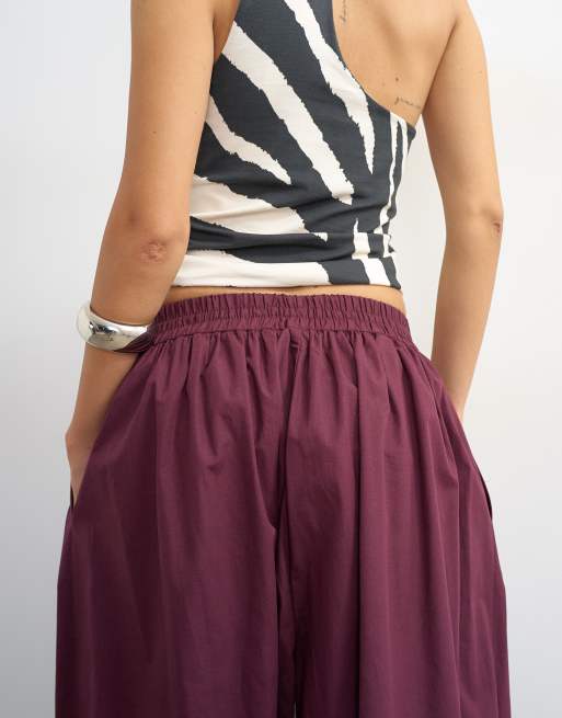 Topshop extreme balloon pants in fig, 5 of 5