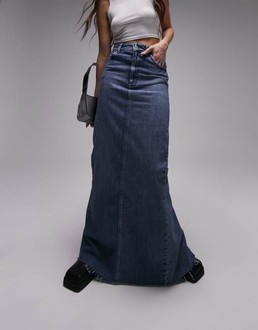 Stretchy deals denim skirt