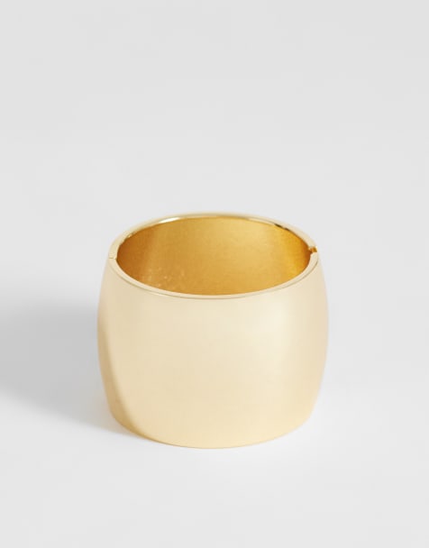 Topshop – Farah – Übergroßer Armreif in Goldoptik - view 1