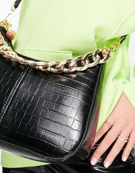 Faux croc best sale crossbody bag