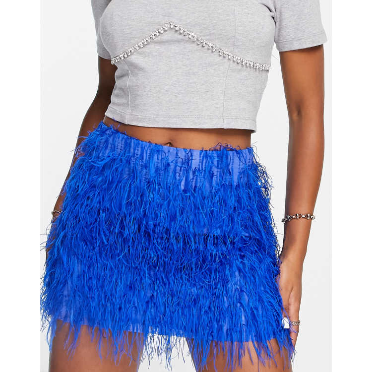 Feather shop skirt stradivarius