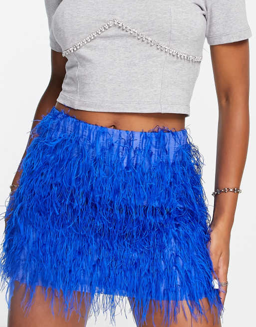 Feather Mini Skirt