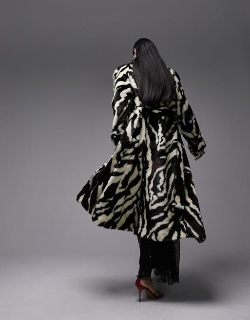 Topshop 2025 zebra coat