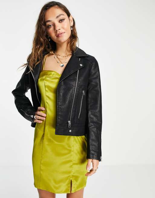 Topshop Women's Leather & Faux Leather Jackets