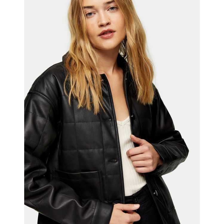 Topshop on sale quilted jacket