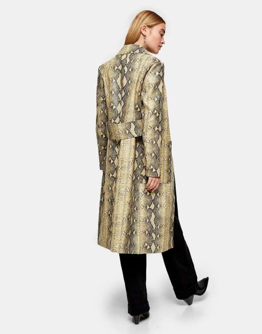 Long 2025 snakeskin coat