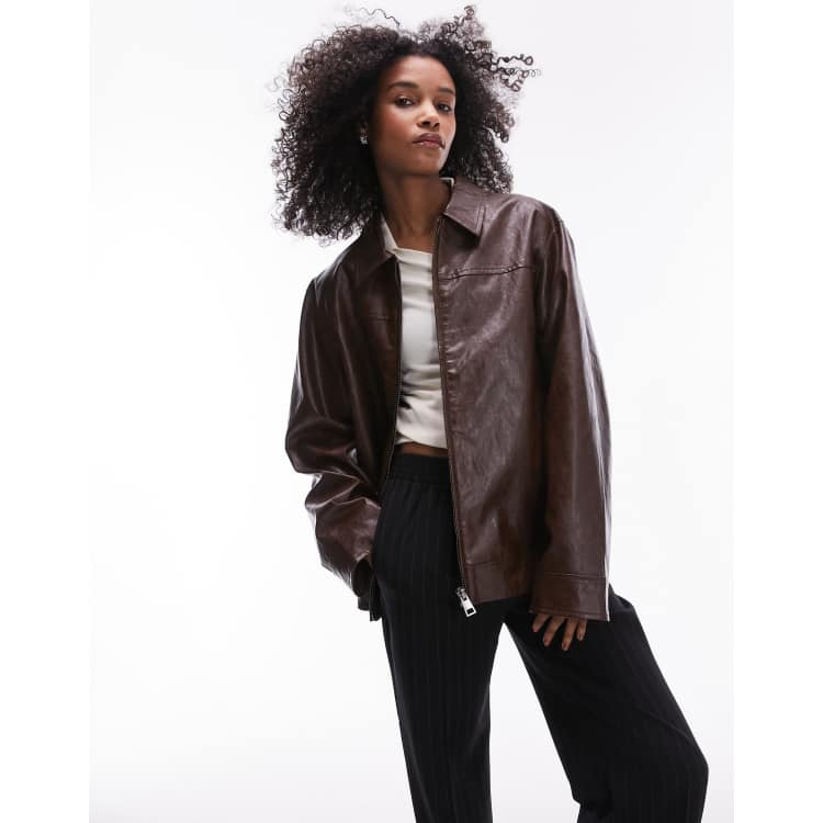 Asos vinyl jacket store