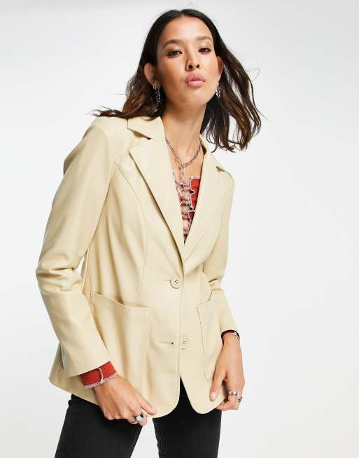 Topshop 2024 beige blazer