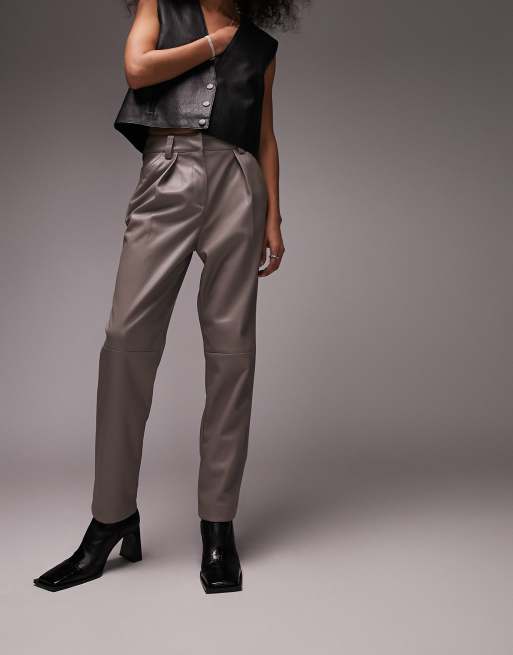 Taupe 2025 leather pants