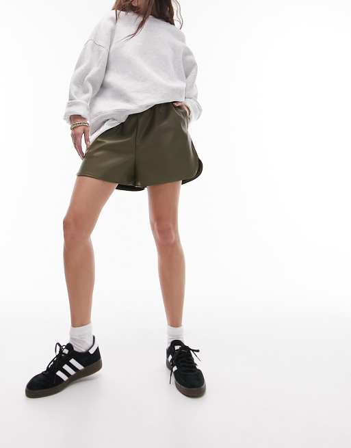 topshop khaki shorts