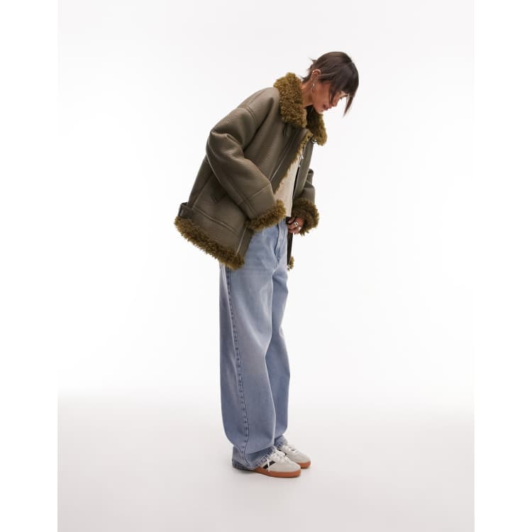 Yeezy season 3 shearling jacket discount
