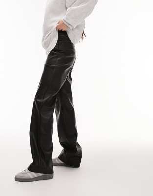 Topshop faux best sale leather trousers