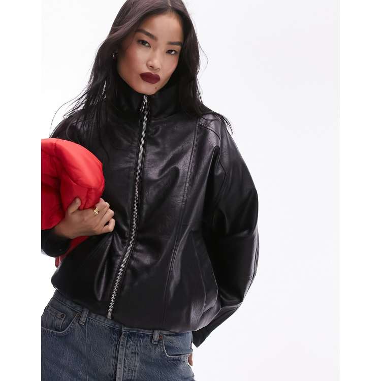 Black bomber jacket with red inside hotsell