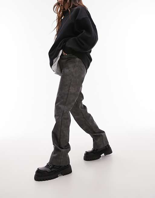 Sunday High Rise Straight Leg Faux Leather Pants Sunday High Rise Straight Leg Faux Leather Pants