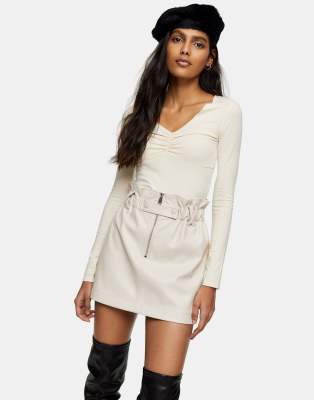 Topshop paperbag outlet skirt