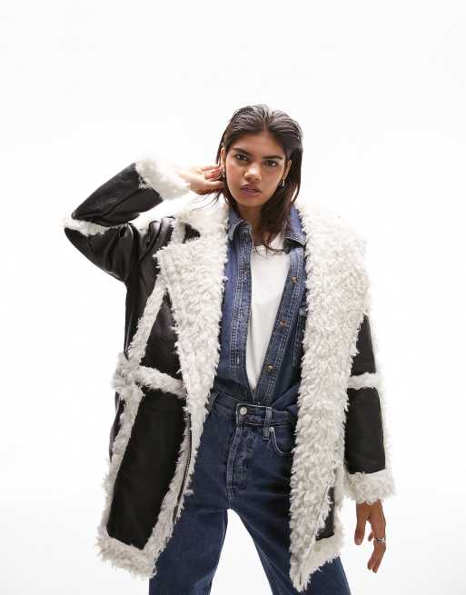 Topshop faux outlet fur vest