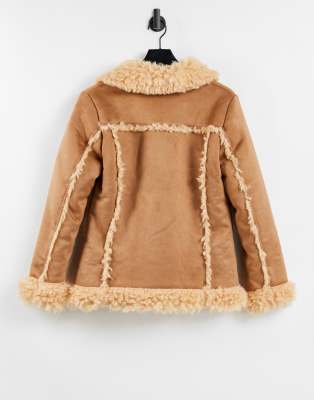 shearling shaggy jacket