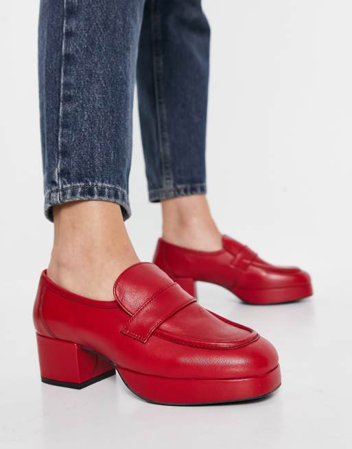 Topshop red sale shoes