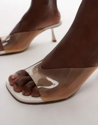 Topshop Felix High Heeled Perspex Mules