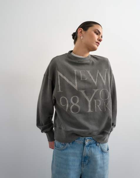 Topshop - Felpa comoda con grafica "New York" - view 1